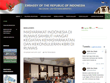 Tablet Screenshot of indonesianembassy.ae